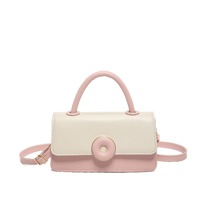 One-Shoulder Simple Crossbody Portable Small Square Bag