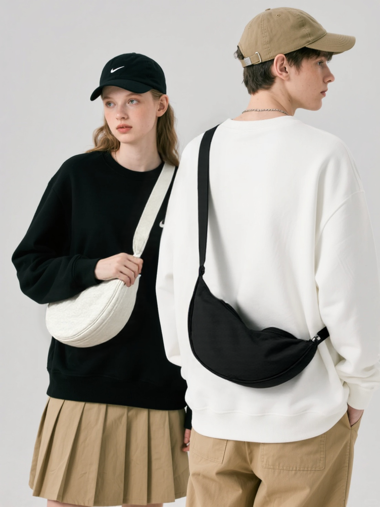Large Capacity Casual Unisex Nylon Shoulder Bag