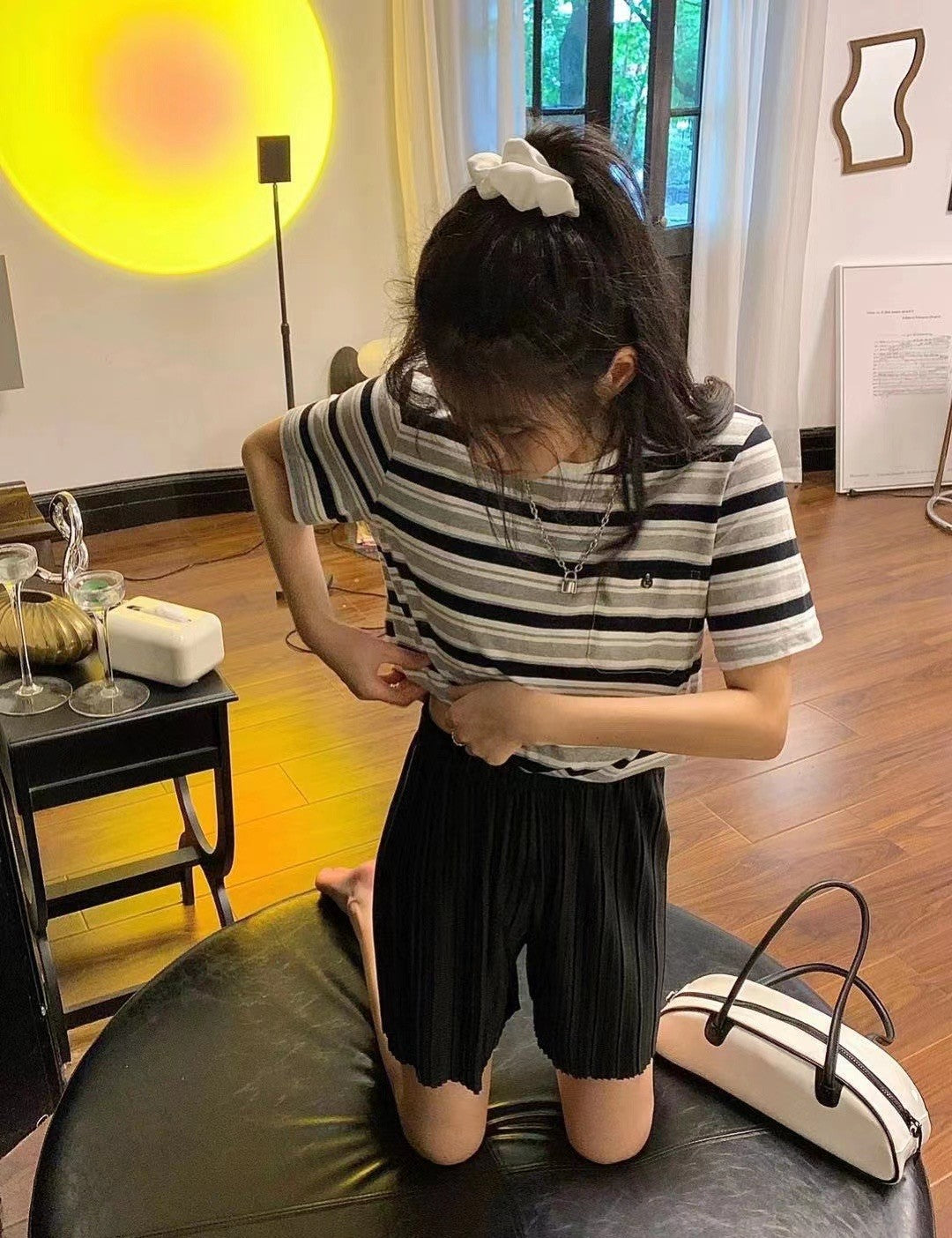 Summer Thin Pleated Pants Casual Versatile Wide-Leg Women's Pants