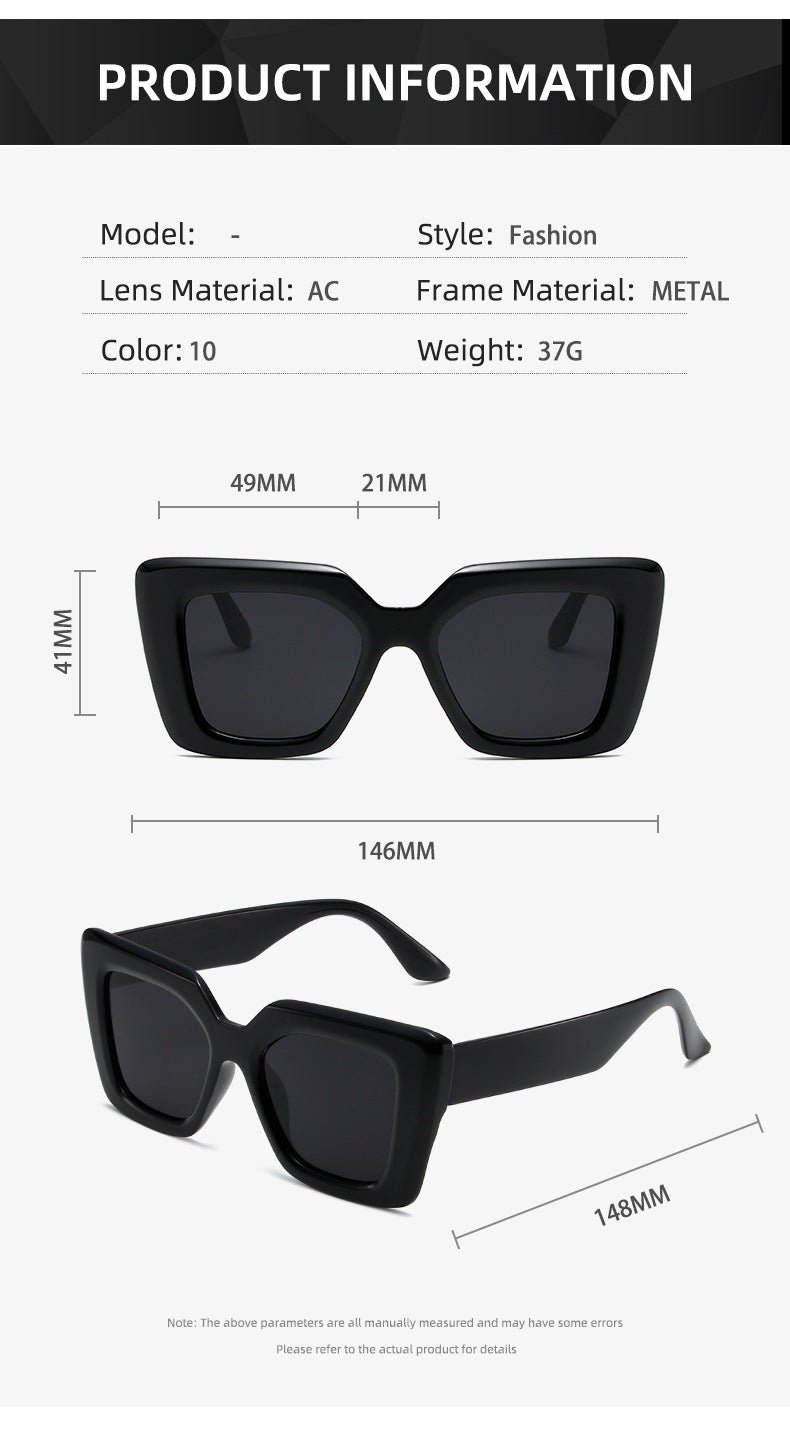 Spring Sunglasses Anti-UV Full Frame Sunglasses