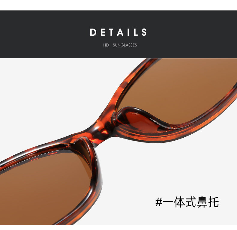 British Retro Oval Frame Sunglasses
