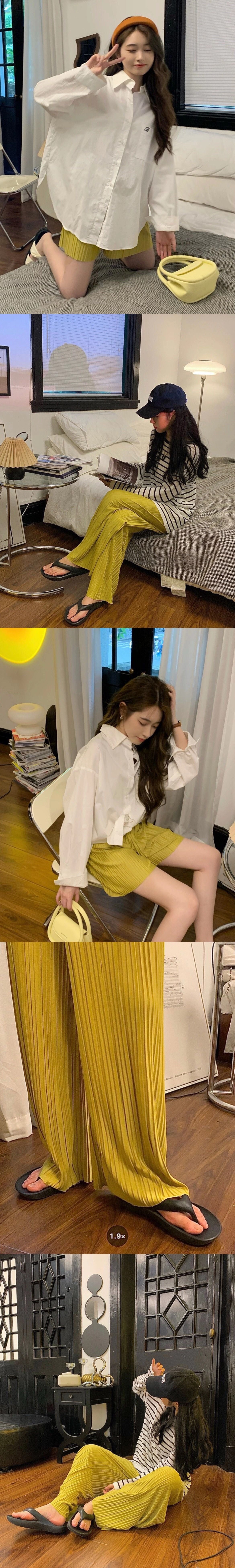 Summer Thin Pleated Pants Casual Versatile Wide-Leg Women's Pants