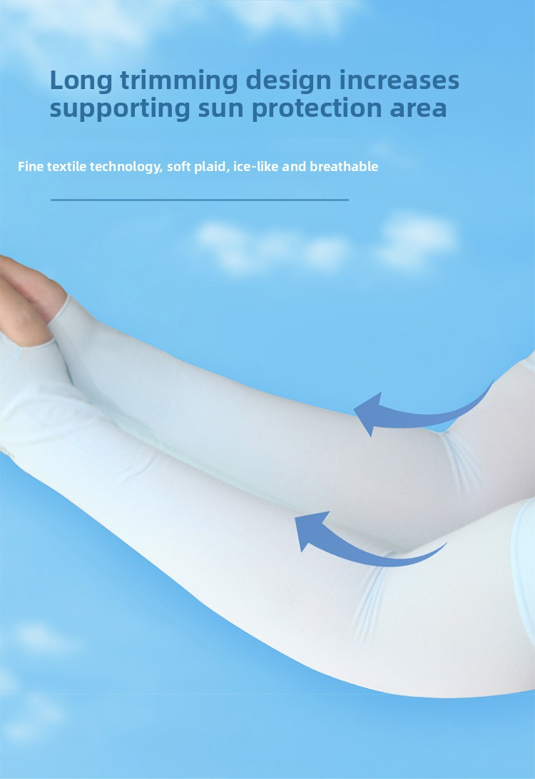 Ice Silk Outdoor Cycling Solid Color Anti-Mosquito Sun Protection Sleeves