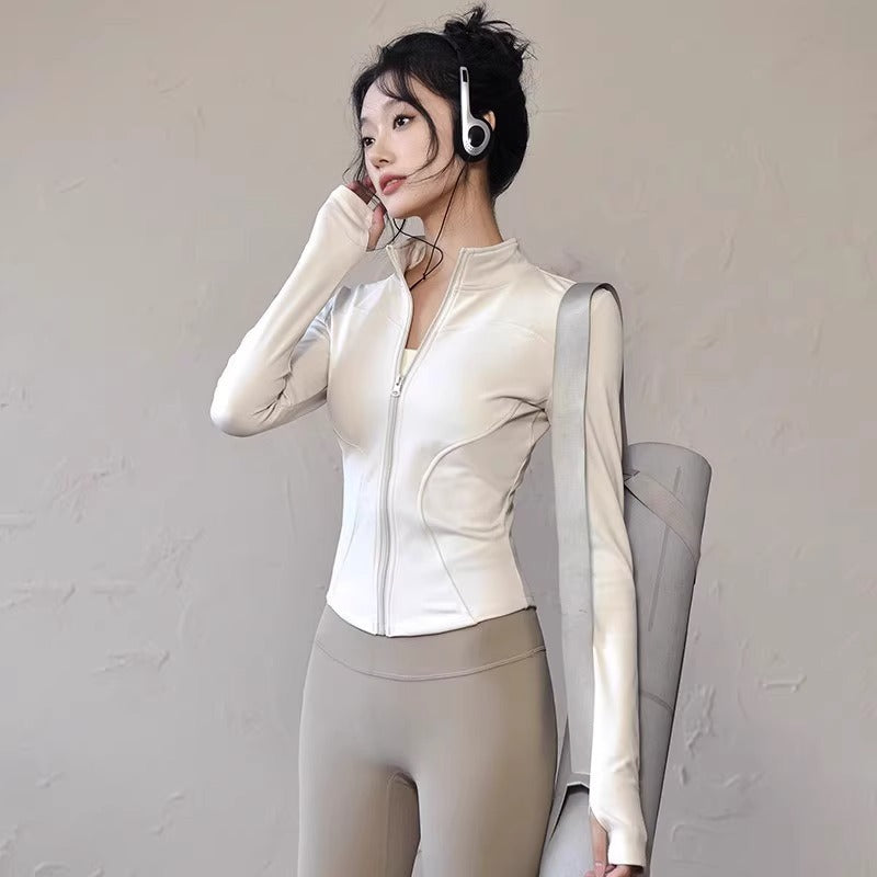 Grgr Sun Protection Quick-Dry Slim Fit Breathable High Elastic Yoga Wear