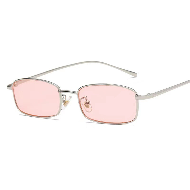 Small Square fashion Metal Sunglasses