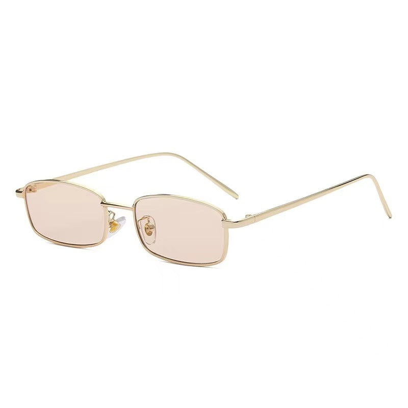 Small Square fashion Metal Sunglasses