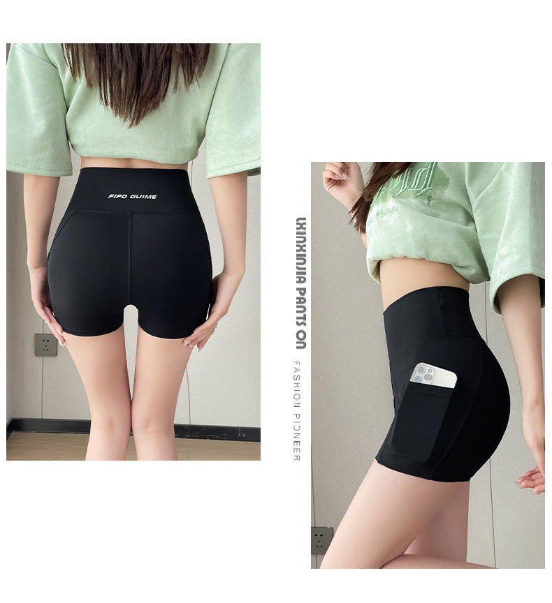 New Pocket Three-Quarter Thin Yoga Pants