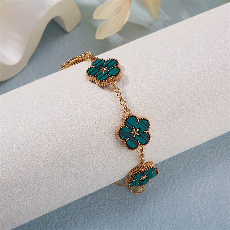 Double-sided Five Small Flower Bracelet