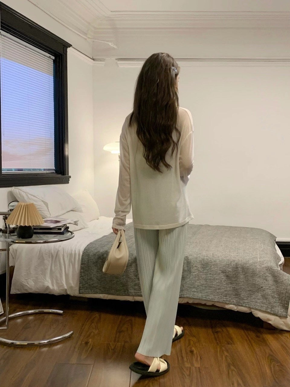 Summer Thin Pleated Pants Casual Versatile Wide-Leg Women's Pants