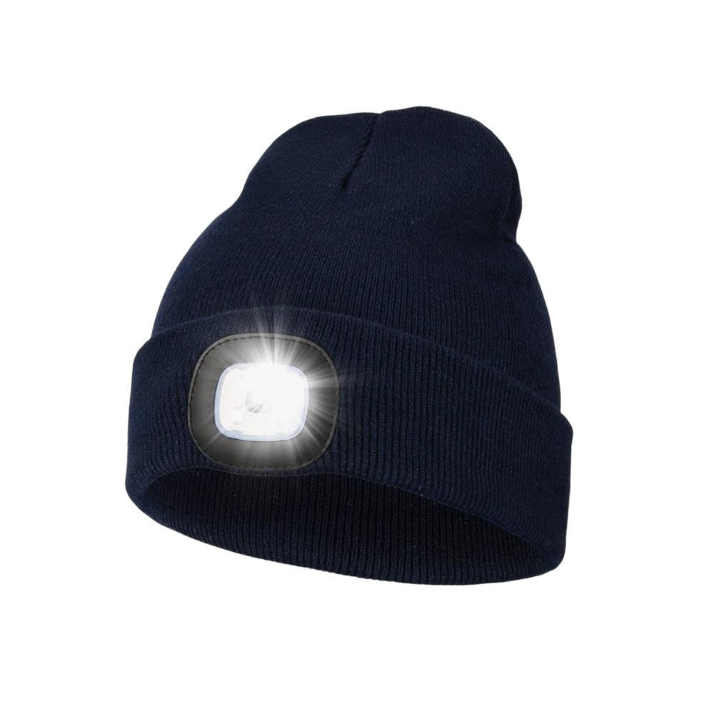 Outdoor LED Warm Lighting Knitted Hat Night Walking Hat Fishing Hat Glowing LED Knitted Hat Outdoor