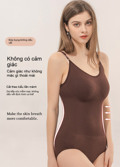 Seamless Triangle-breasted Open Sling Belly Shaper