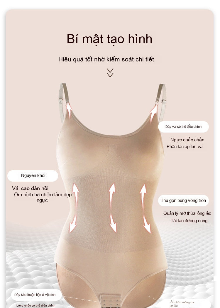 Seamless Triangle-breasted Open Sling Belly Shaper