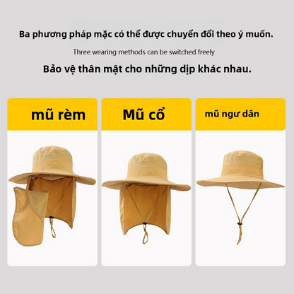 Summer outdoor quick-drying sun protection hat fishing cap