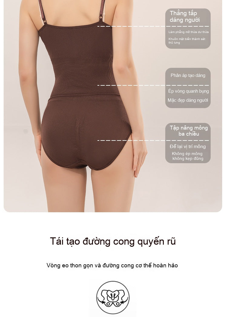 Seamless Triangle-breasted Open Sling Belly Shaper