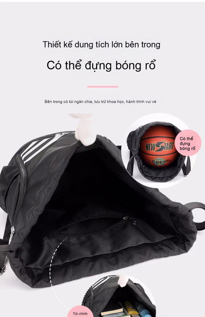 Drawstring Large Capacity Lightweight Dry-Wet Separation Swimming Travel Bag