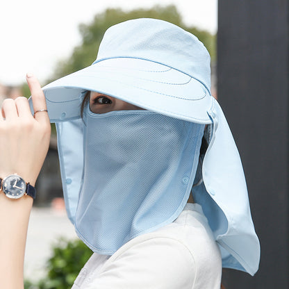 UV Protection Sunscreen Wide Brim Hat Outdoor Face Shield