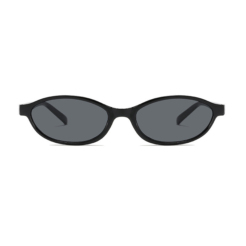 British Retro Oval Frame Sunglasses