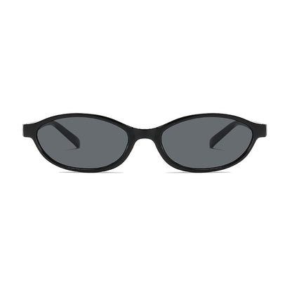 British Retro Oval Frame Sunglasses