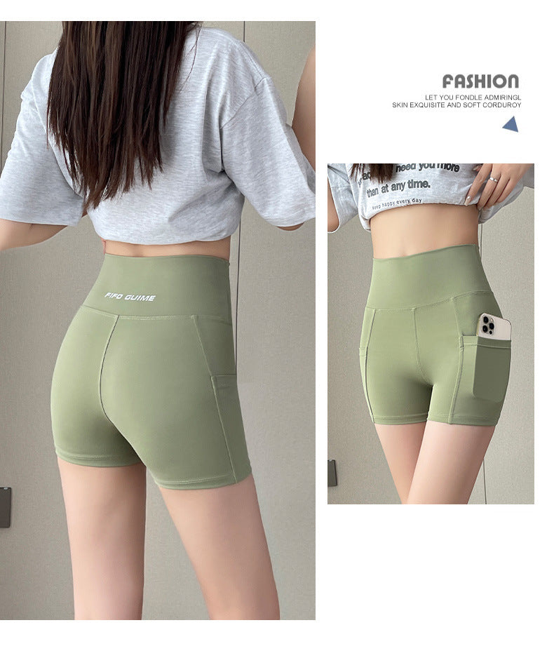 New Pocket Three-Quarter Thin Yoga Pants