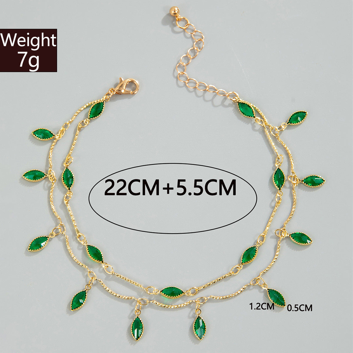 Zircon Water Drop Geometric Tassel Necklace