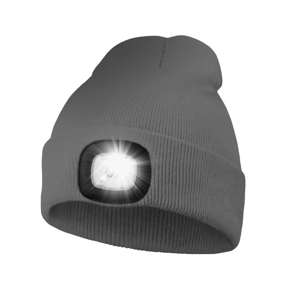 Outdoor LED Warm Lighting Knitted Hat Night Walking Hat Fishing Hat Glowing LED Knitted Hat Outdoor