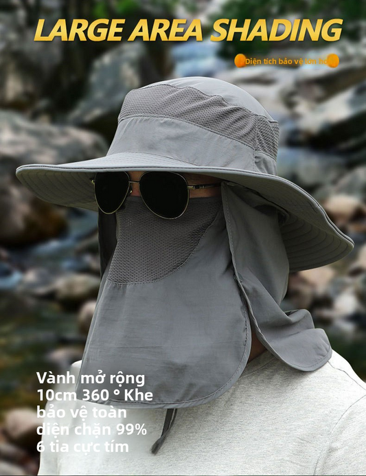 Summer outdoor quick-drying sun protection hat fishing cap