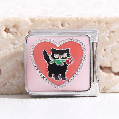 DIY Italian Modular Stitching Cartoon Stitching Bracelet