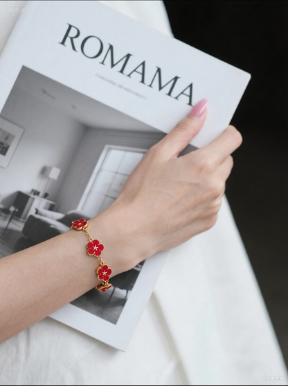 Double-sided Five Small Flower Bracelet