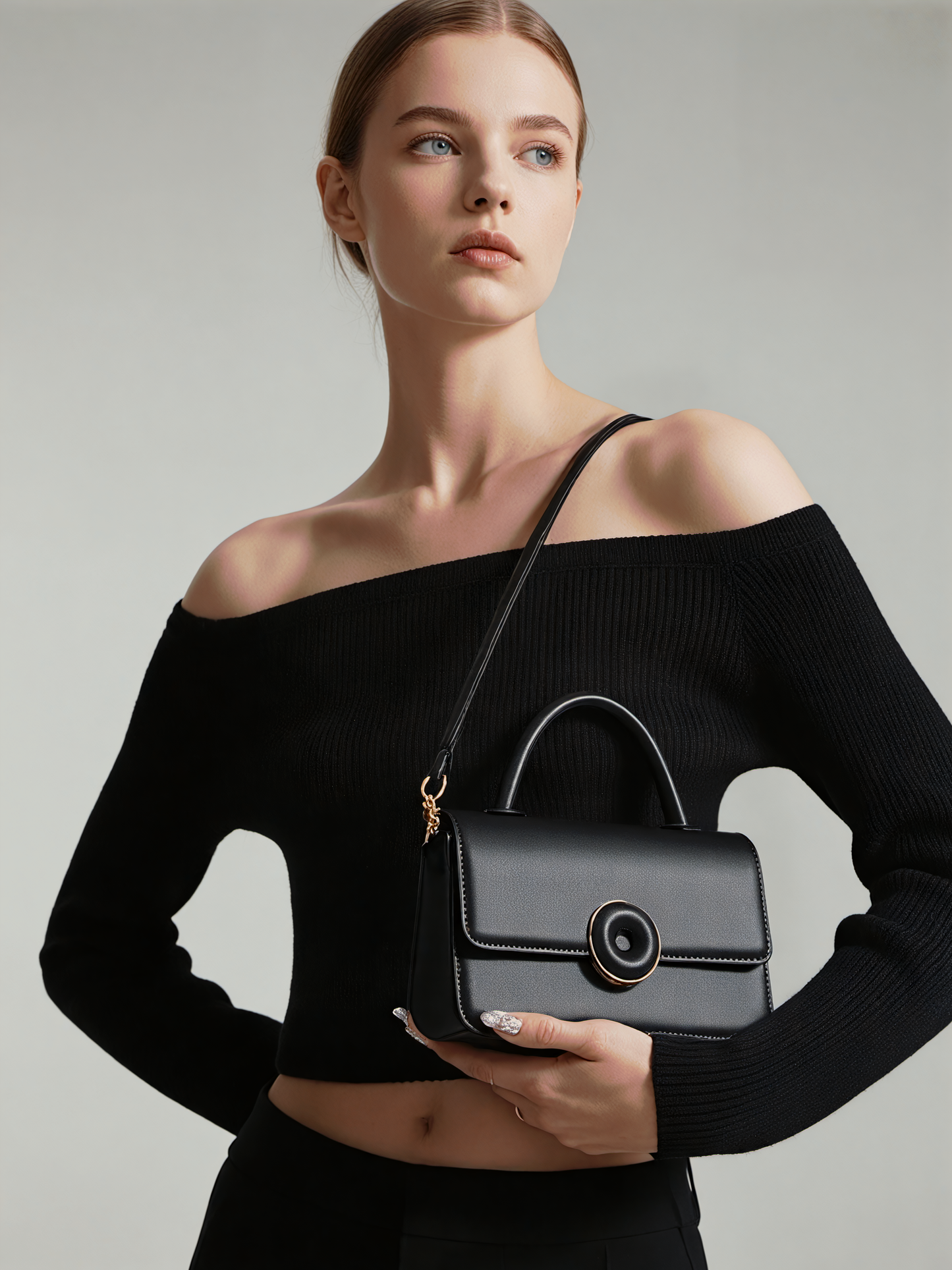 One-Shoulder Simple Crossbody Portable Small Square Bag