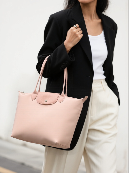 French Single Shoulder Eco-friendly Waterproof Nylon Tote Bag
