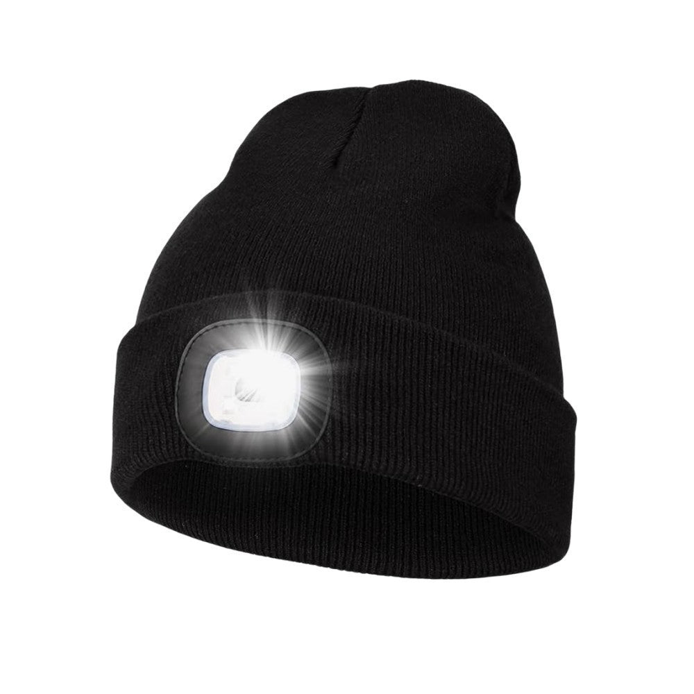 Outdoor LED Warm Lighting Knitted Hat Night Walking Hat Fishing Hat Glowing LED Knitted Hat Outdoor