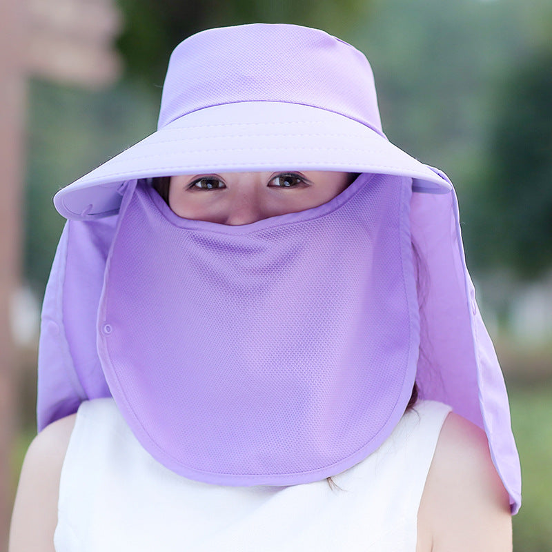 UV Protection Sunscreen Wide Brim Hat Outdoor Face Shield