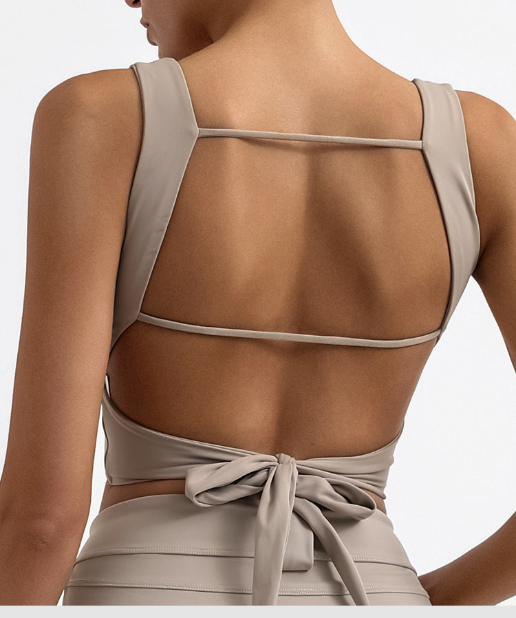High Elasticity Quick-Dry Padded Bare-Feel Yoga Camisole