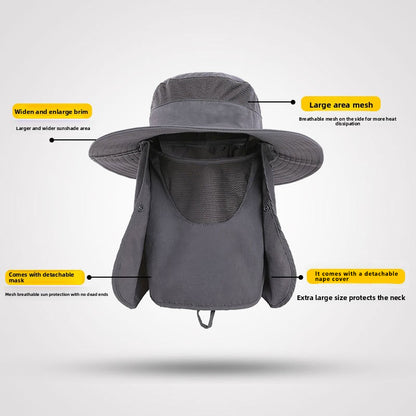 Summer outdoor quick-drying sun protection hat fishing cap