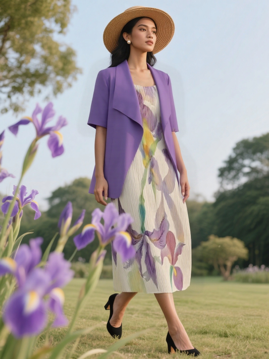 Pleated Series New Craftsmanship Slimming Super Elastic Elegant Dress
