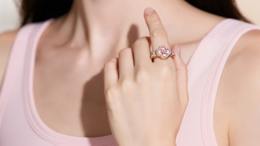 Pink Fritillary Flower Ring