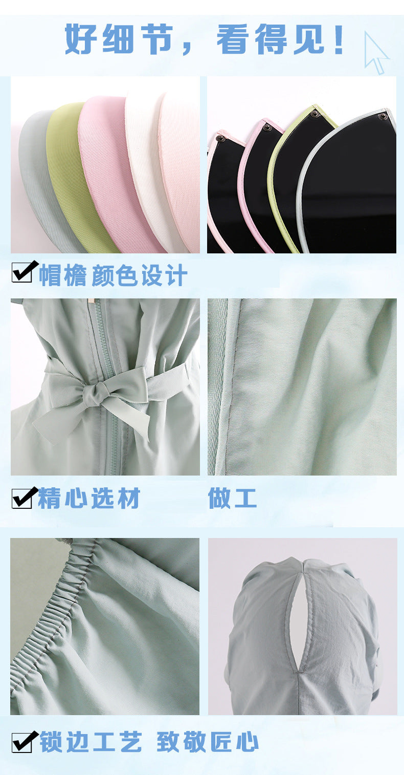 Sunshade Mask Outdoor UV Protection Integrated Sun Hat