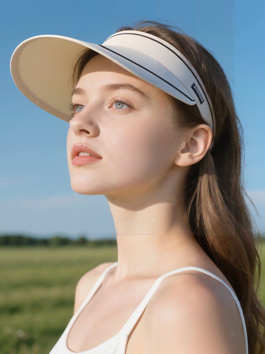 UPF50+ Large Brim UV Protection Visor Sun Hat