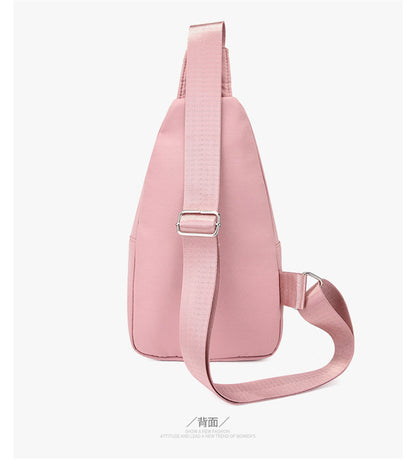 Simple Women's Multi-layer Embroidery Large Capacity Outdoor Casual Crossbody Bag