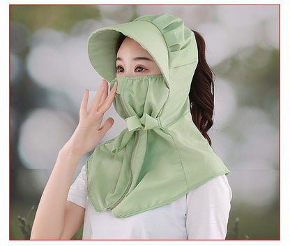 Sunshade Mask Outdoor UV Protection Integrated Sun Hat