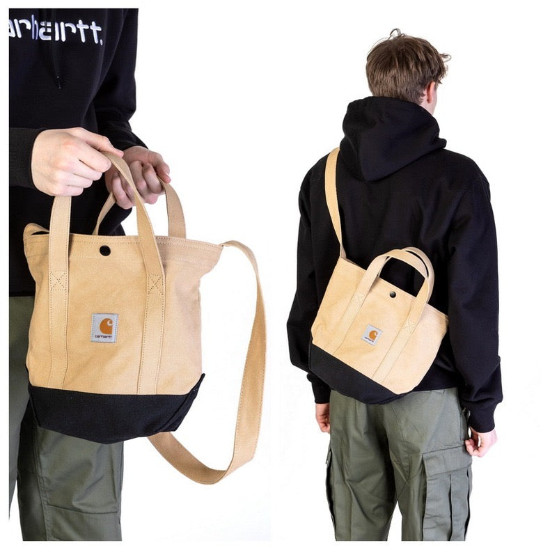 2025 Spliced Wear-Resistant Casual American Workwear Crossbody Canvas Bag