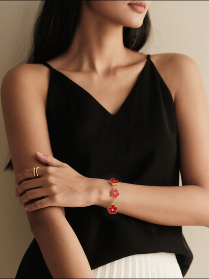Double-sided Five Small Flower Bracelet