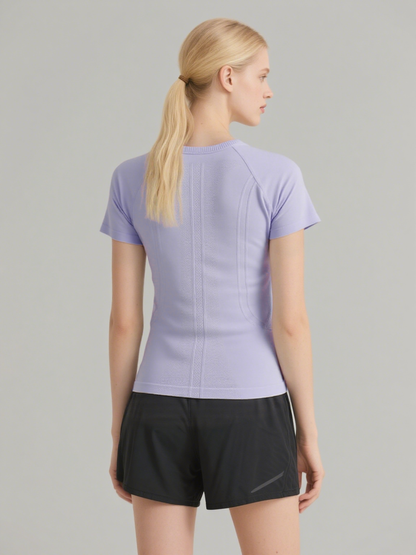 Seamless Antibacterial Lightweight Quick-Dry Slim Fit Yoga T-Shirt