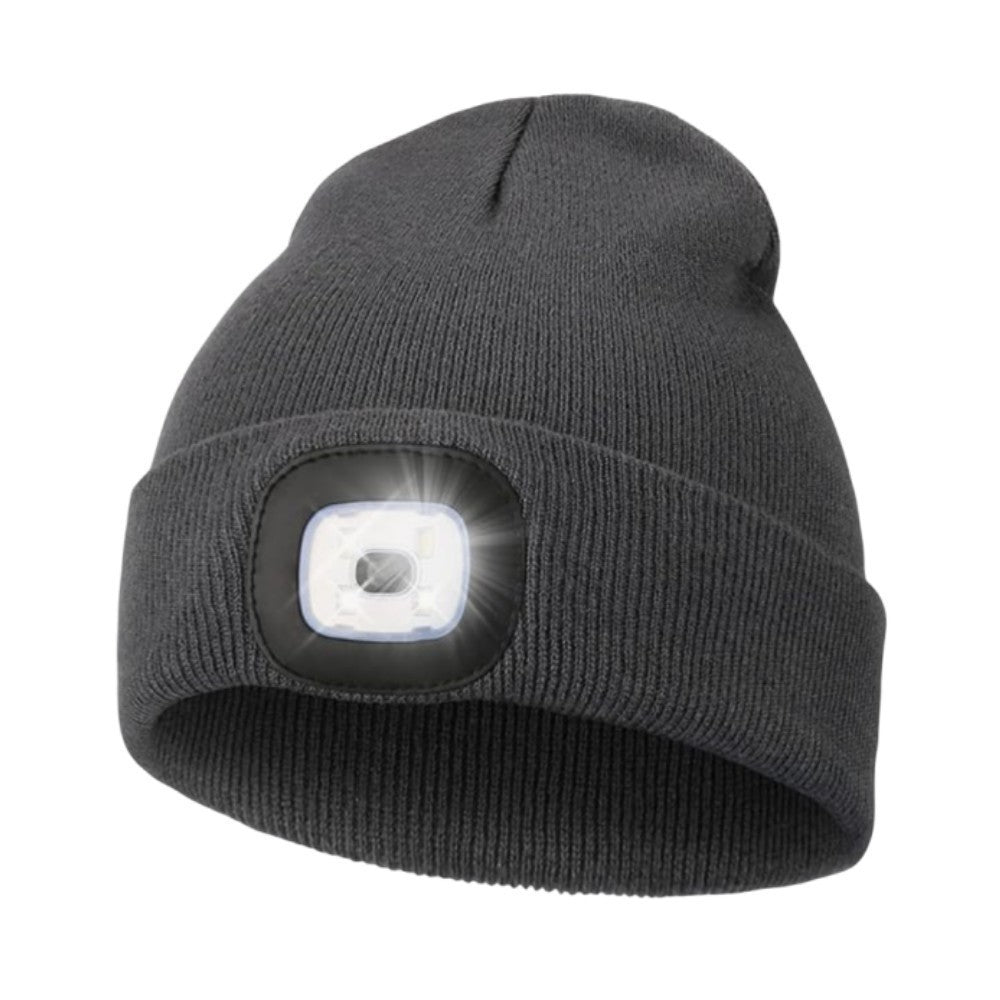 Outdoor LED Warm Lighting Knitted Hat Night Walking Hat Fishing Hat Glowing LED Knitted Hat Outdoor