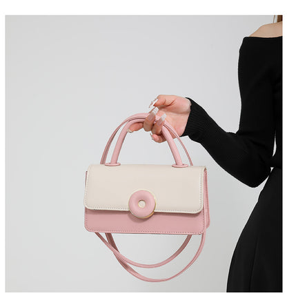 One-Shoulder Simple Crossbody Portable Small Square Bag