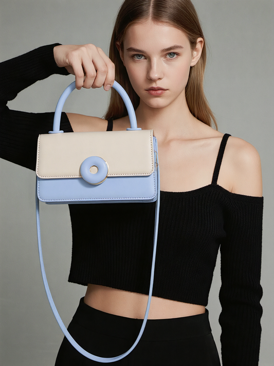 One-Shoulder Simple Crossbody Portable Small Square Bag