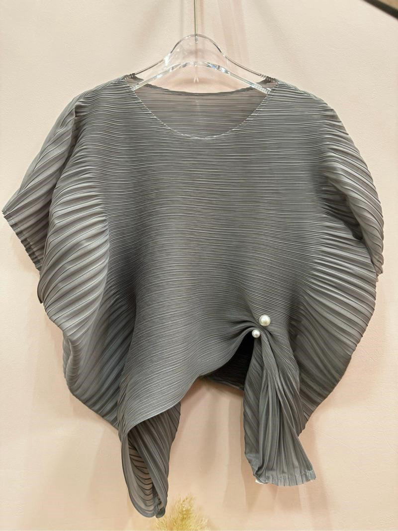Pleated Series A-line Skirt High-end Feel Half Skirt