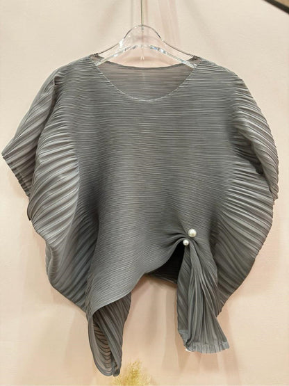 Pleated Series A-line Skirt High-end Feel Half Skirt