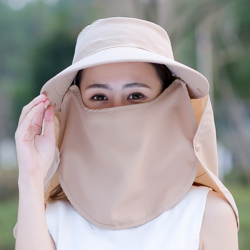 UV Protection Sunscreen Wide Brim Hat Outdoor Face Shield