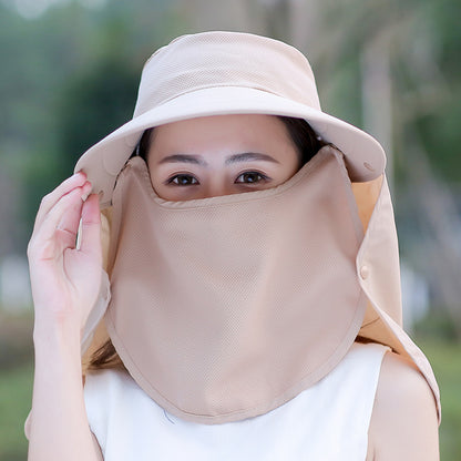 UV Protection Sunscreen Wide Brim Hat Outdoor Face Shield